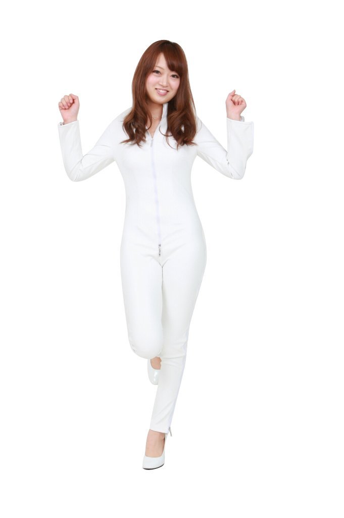 Faux leather catsuit (SR19 white) female S issue (japan import)